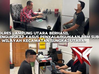 Polres Lampung Utara Ungkap Kasus Penyalahgunaan BBM Subsidi, Dua Pelaku Ditetapkan Tersangka - PoliceTube