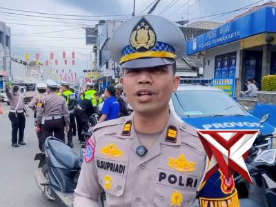 Satlantas Polres Purwakarta kembali menertibkan kendaraan yang menggunakan berknalpot Brong
