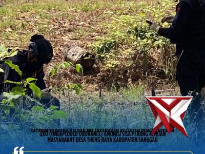 Satbrimob Polda Kalbar melaksanakan kegiatan penghancuran UXO