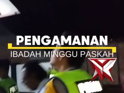Polsek BTS Ulu Amankan Minggu Paska di GPIB Bangun Jaya