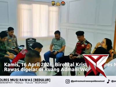 Pembinaan Rohani dan Mental (Birohtal) Personel Kristiani Polres Musi Rawas ???