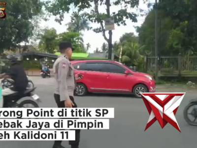 Kegiatan Strong Point Sore Polsek Kalidoni