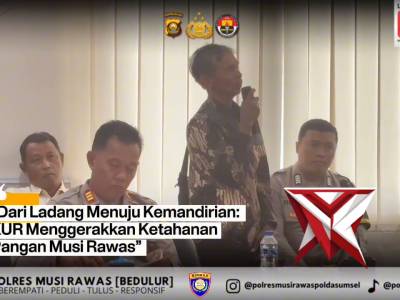 Musi Rawas, 21 April 2026. Kegiatan sosialisasi Kredit Usaha Rakyat (KUR) kepada kelompok tani dan P