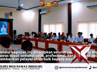 @shandinugroho95-Gelar Opsnal Bulanan Polres Musi Rawas
Kegiatan Gelar Operasional (Opsnal) bulanan