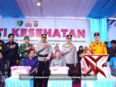 Giat Apel Besar Sabuk Kamtibmas Bhabinkamtibmas dan Siaga Karhutla