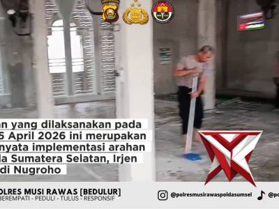 Bakti Sosial Polres Musi Rawas, Wujud Nyata Arahan Kapolda Sumsel 

Rabu, 15 April 2026 mulai pukul