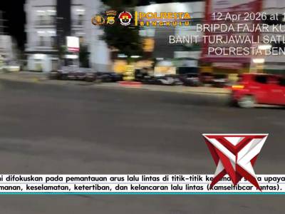 *Satlantas Polresta Bengkulu Laksanakan Patroli Blue Light, Antisipasi Gangguan Kamseltibcar Lantas* - PoliceTube