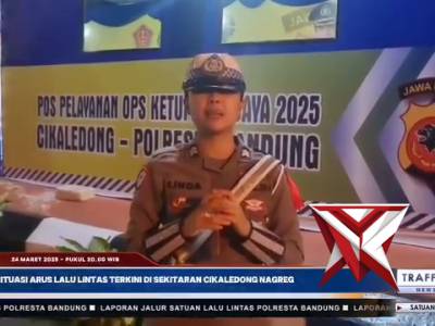 Situasi Arus Lalu Lintas Terkini di Cikaledong Nagreg