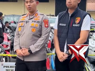 Polres Musi Rawas penyerahan barang bukti Tindak Pidana sebanyak 29 Unit R2 dan 1 Unit R4