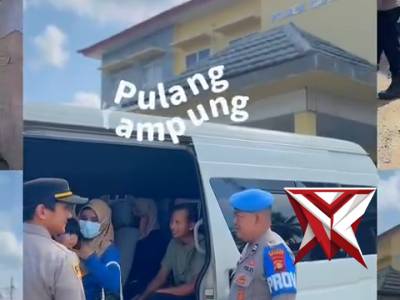 Kapolsek Bayung Lencir memberikan program mudik gratis untuk masyarakat Bayung Lencir - PoliceTube