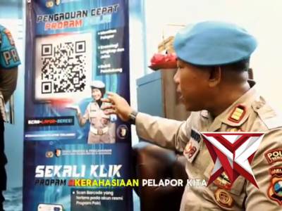 Halo sobat semua 
Jika anda mengetahui Polisi nakal silahkan Lapor dengan Scan QR Code 
Sekali Klik