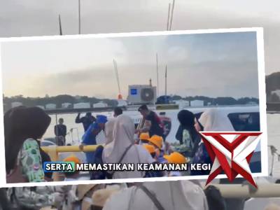 Pengamanan dan Edukasi Rombongan TK Kemala Bhayangkari II Belakang Padang Oleh Satpolairud