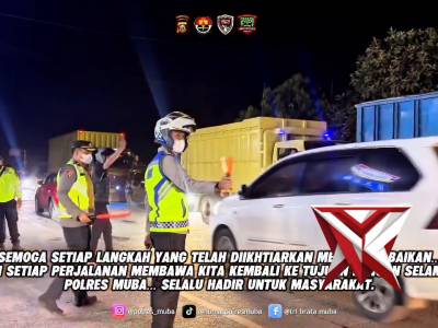 Terima kasih Personil Polres Muba Dan Jajaran Polsek Yang Sudah Turut Mengamankan Arus mudik