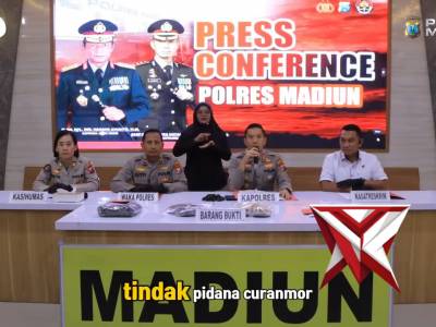 Press conference curanmor di wilayah Kab. Madiun