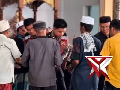 SUASANA HARI RAYA IDUL FITRI 1447 H, PERSONEL DITSAMAPTA POLDA KEPRI MENINJAU PELABUHAN