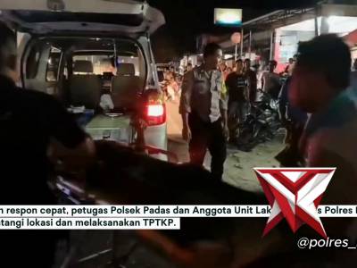 POLSEK PADAS RESPON CEPAT PENANGANAN LAKA LANTAS