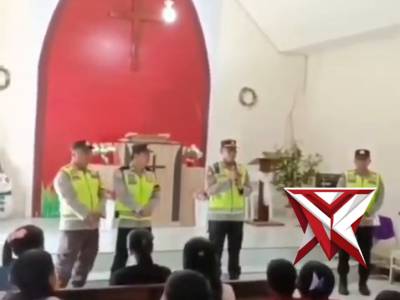 Polri Hadir, Pastikan Ibadah Paskah Berjalan Khidmat