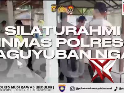 Kapolda Sumsel IJP DR. SANDI NUGROHO-Kapolres Musi Rawas-Sat Binmas Jalin Silahturahmi dengan