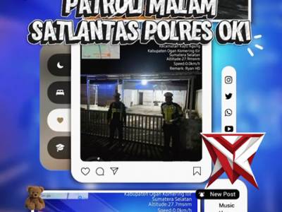 Patroli Malam satlantas Polres OKI