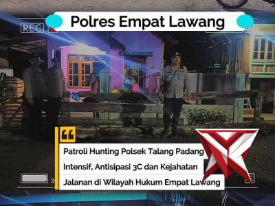 Patroli Hunting Polsek Talang Padang Intensif, Antisipasi 3C dan Kejahatan Jalanan d Wilkum 4 Lawang - PoliceTube