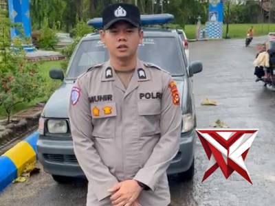 Anggota polsek BP PELIUNG memberikan himbauan situasi kamtibmas di jalur irigasi - PoliceTube