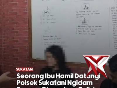 Seorang ibu hamil ngidam digendong polisi