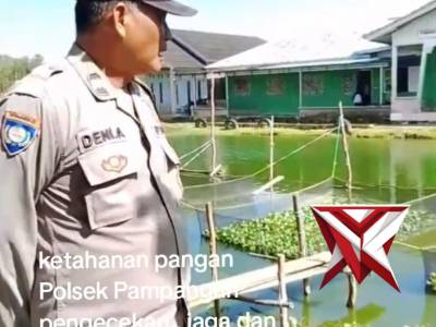 Ketahanan Pangan Polsek Pampangan