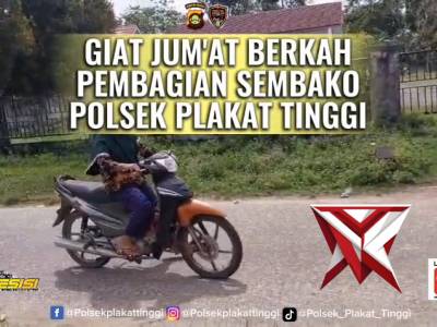 Giat Jumat berkah Polsek plakat tinggi
