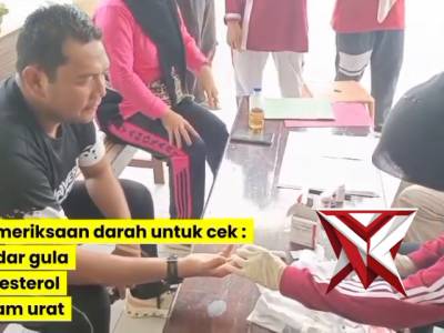Personil Polsek Mesuji raya cek kesehatan