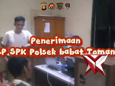 SPKT POLSEK BABAT TOMAN GIAT PENERIMAAN LP