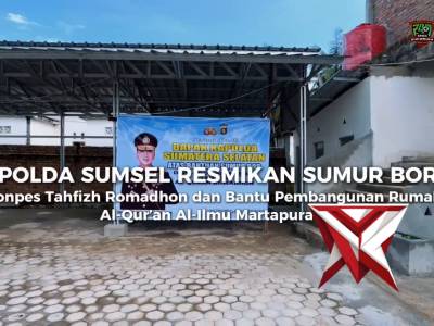 Polda Sumsel resmikan sumur bor di Ponpes Tahfizh Romadhon