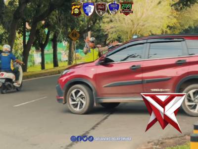 Gatur Lalin satlantas polres Muba..