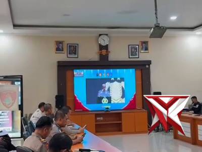 Kapolda IJP Sandi Nugroho Kapolres Musi Rawas Hadiri Rakernis Gabungan Empat Satker Secara Virtual - PoliceTube