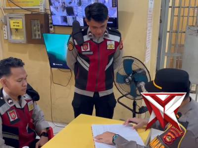 Giat pengecekan di sat tahti polres muba