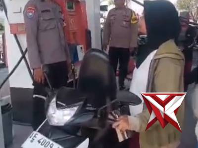 Polsek Paron melaksanakan giat Pengecekan SPBU