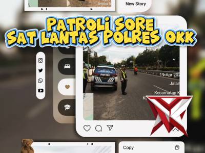 PATROLI SORE SATLANTAS POLRES OKI