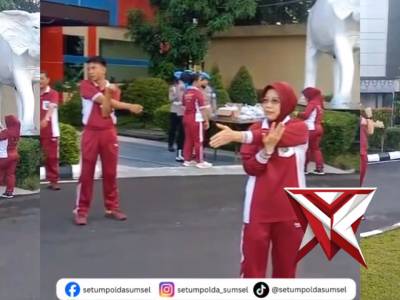 Olahraga Bersama Polda Sumsel - PoliceTube