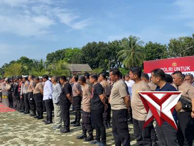 simulasi sispam kota polres oki hadir