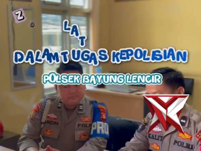 Giat zoom meeting latkatpuan penggunaan kekuatan dlm tugas kepolisian Polsek BY. Lencir Polres Muba