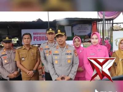 SINERGI ANTARA BAZNAS, POLRES OGAN ILIR DAN BHAYANGKARI DALAM MEMBANTU KORBAN KEBAKARAN