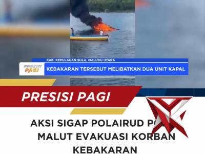AKSI SIGAP POLRI BANTU EVAKUASI KORBAN KEBAKARAN