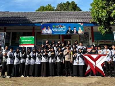 *Hadir di Sekolah, Bhabinkamtibmas Sampaikan Pesan Kamtibmas*