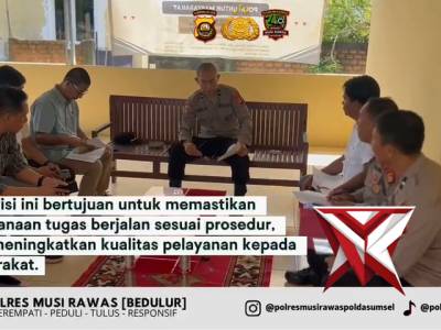 Polres Musi Rawas melaksanakan superpisi(5) - PoliceTube