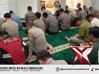 Selaraskan Program Kapolda Sumsel, Polres Musi Rawas Bentuk Personel Berakhlak Lewat Binrohtal