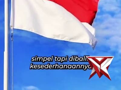 Mari kita mendengar filosofi dari warna merah dan putih bendera pusaka kita