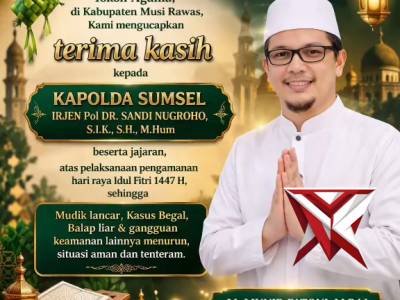 M. Munir Fatoni, M.Pd.I selaku Ketua Tanfidziyah PCNU Musi Rawas mewakili jajaran Nahdlatul Ulama Ka