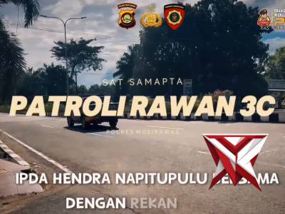 Patroli Sat Samapta Polres Musi Rawas Antisipasi Rawan 3C
