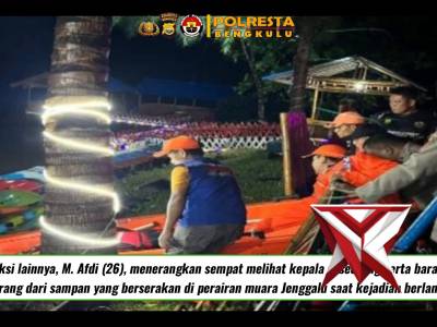 *Polresta dan Jajaran beserta SAR dan Stak Holder cari  Orang Tenggelam di seputaran muara pantai pa