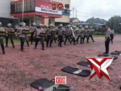 Giat latihan Dalmas Sat Samapta Polres Musi Banyuasin, 08