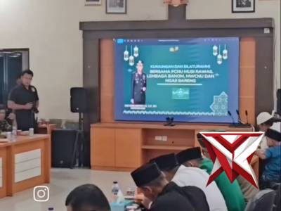 KAPOLRES MUSI RAWAS AKBP AGUNG ADHITYA PRANANTA,SH.S.IK,BERSERTA PJU MENERIMA KUNJUNGAN PENGGURUS NU